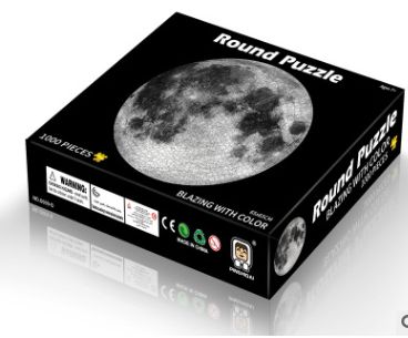 1000 Pcs Round Jigsaw Puzzle 65x65cm Moon