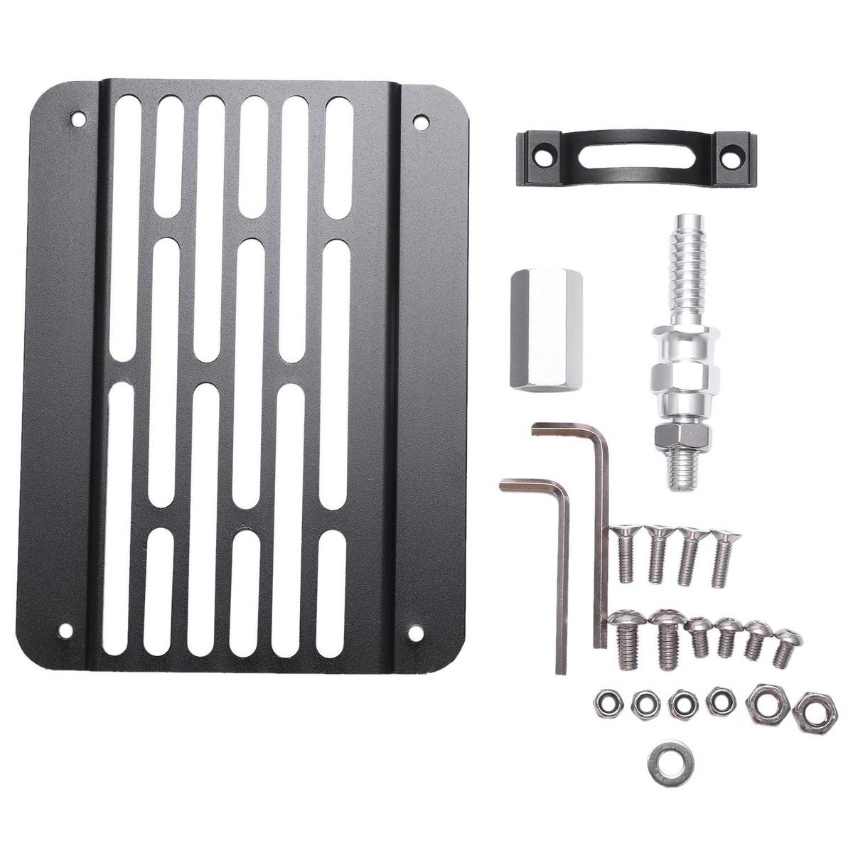 New Front Bumper Tow Hook License Plate Frame Holder