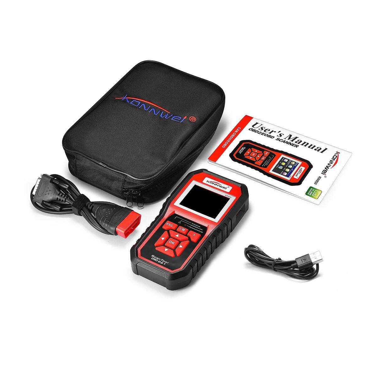 KW850 OBD2 Auto Scanner Car Engine Fault Reader Scan Diagnostic Tool W/ BAG