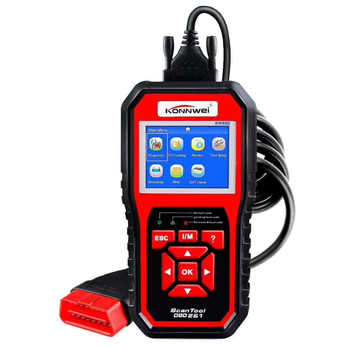 KW850 OBD2 Auto Scanner Car Engine Fault Reader Scan Diagnostic Tool W/ BAG