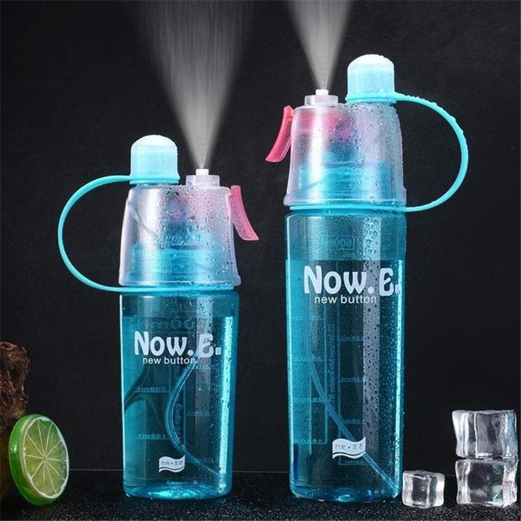 600ML Creative Spray Water Bottle