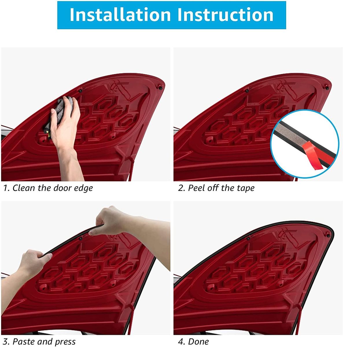 Tesla Model 3 S Car Door Seal Kit Soundproof Rubber Weather Strip Draft Wind Noise Reduction Kit For Tesla Model 3 S 2016-2022