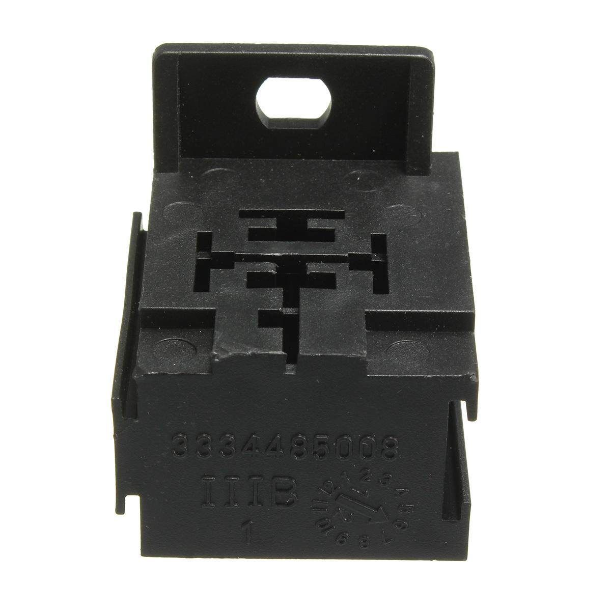 2 Pcs 40A AMP 12V 4 Pin Relay Socket Terminals Car Moto RELE Para Coche Barco ON/OFF