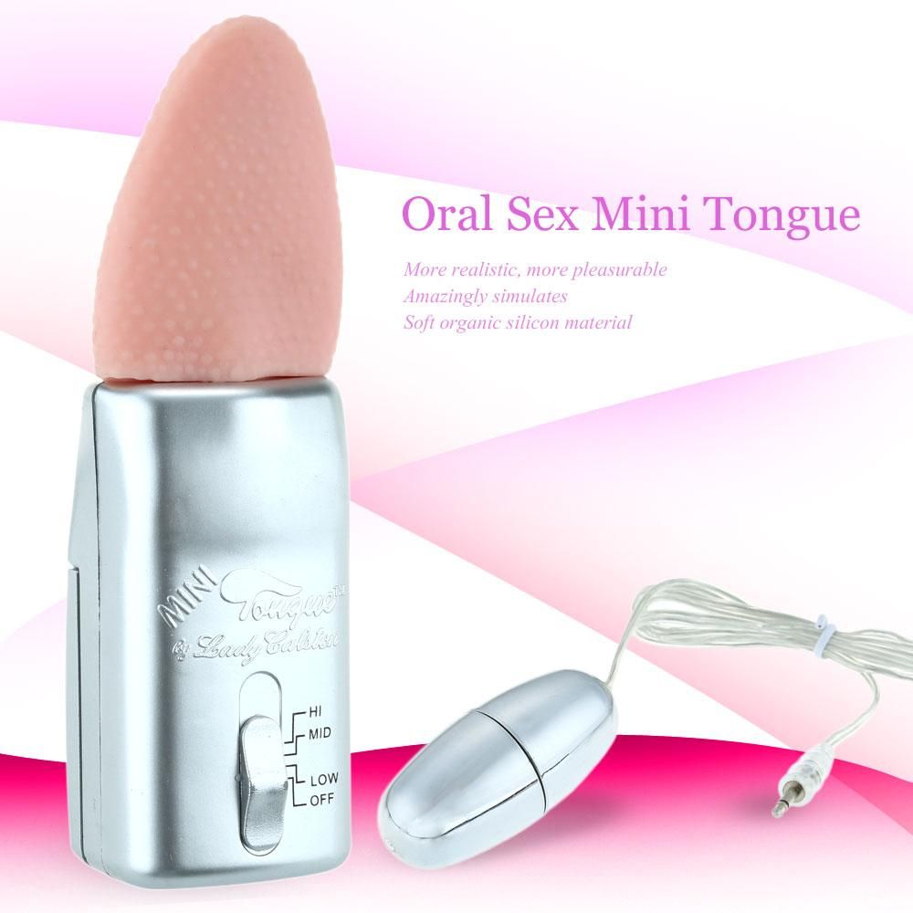 Oral Sex Erotic Stimulate Mini Tongue Soft Silicone G-spot Massager Vibrator
