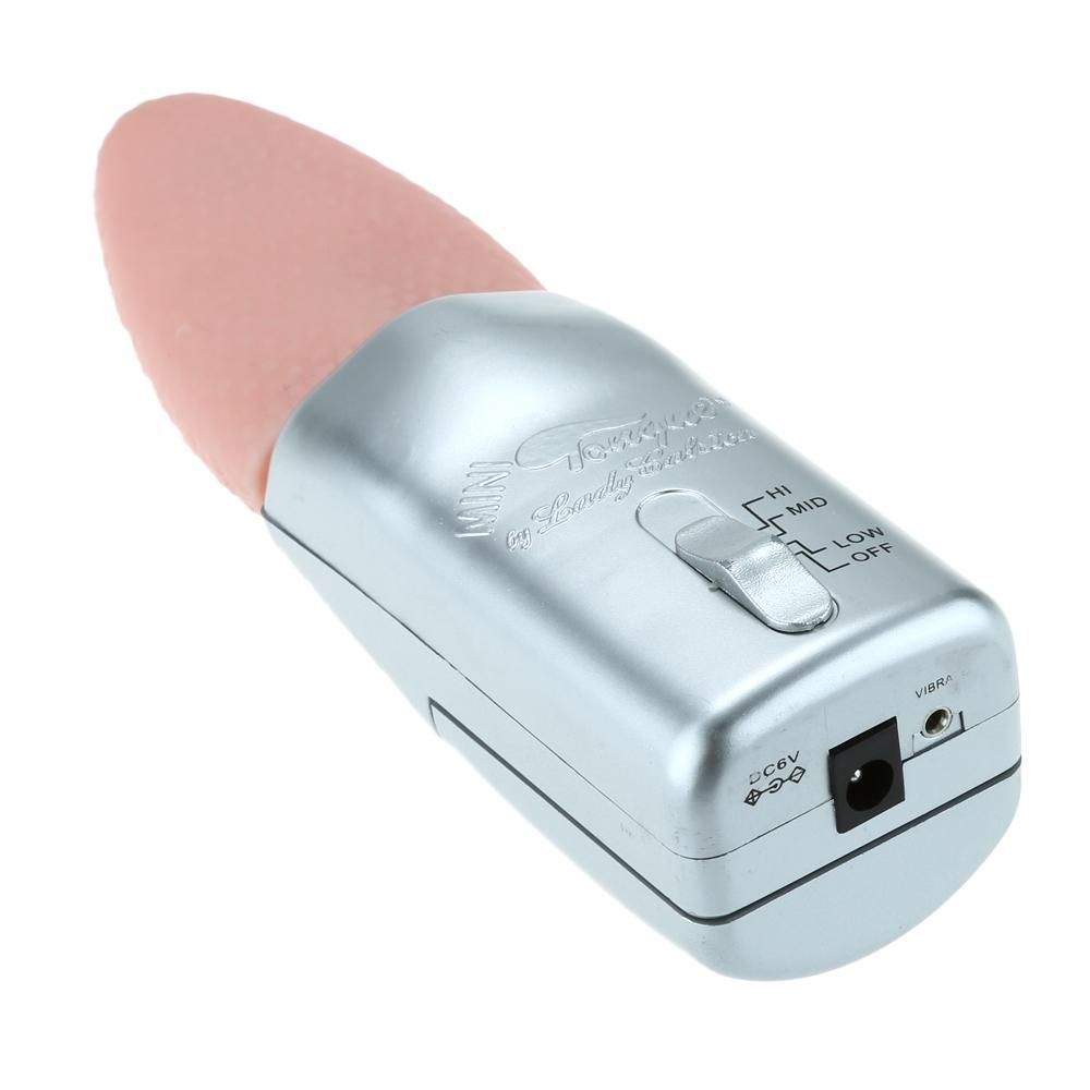 Oral Sex Erotic Stimulate Mini Tongue Soft Silicone G-spot Massager Vibrator