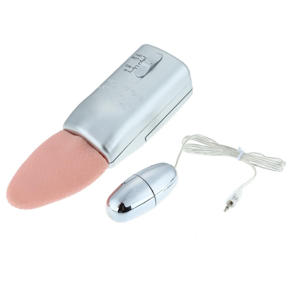 Oral Sex Erotic Stimulate Mini Tongue Soft Silicone G-spot Massager Vibrator