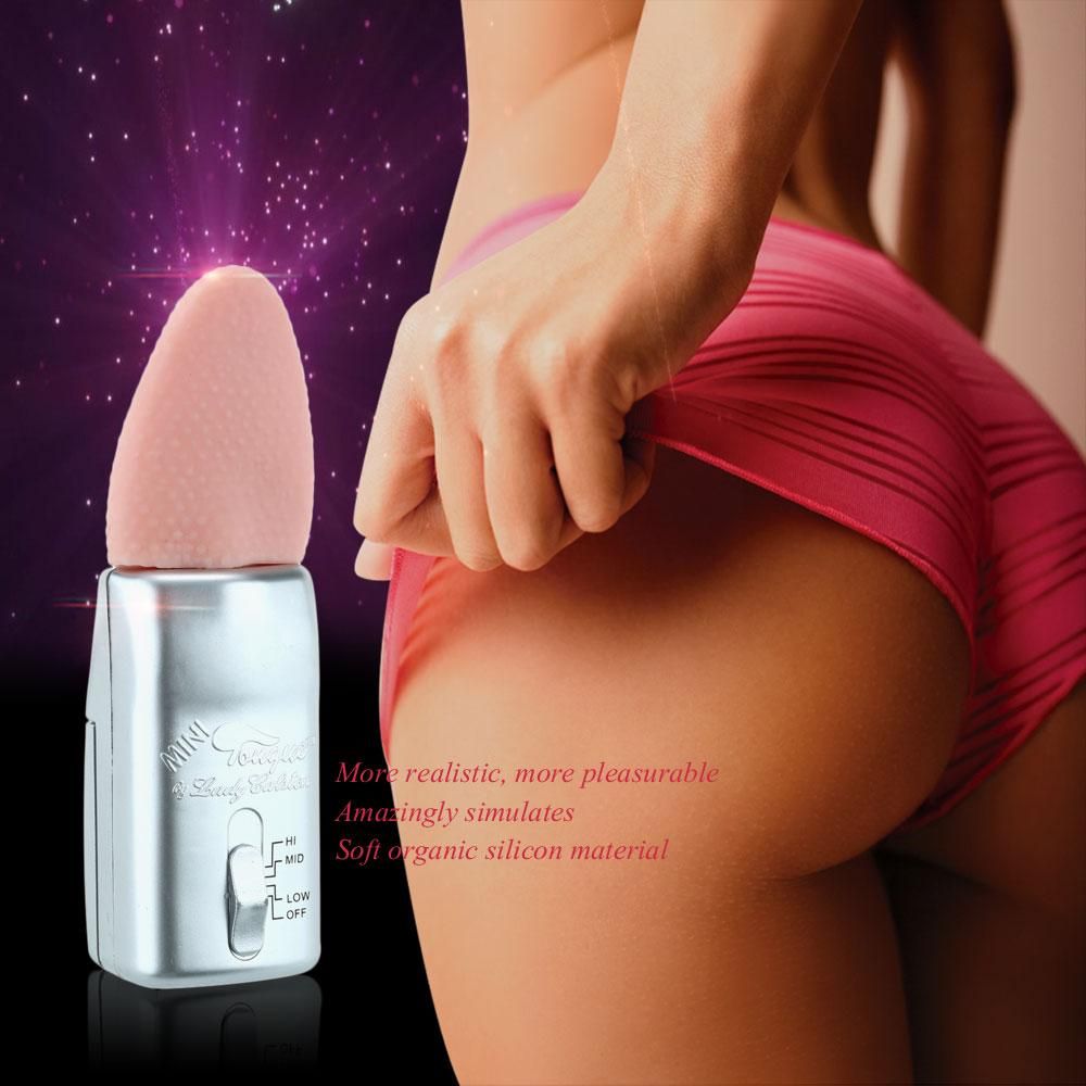 Oral Sex Erotic Stimulate Mini Tongue Soft Silicone G-spot Massager Vibrator