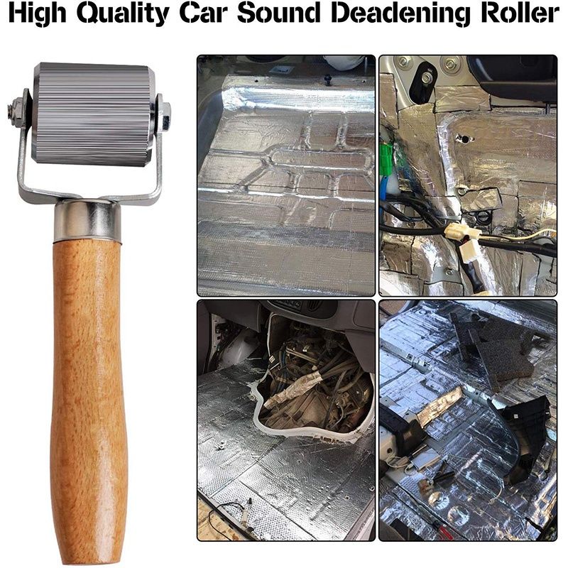 3 Pcs Car Sound Deadening Roller Metal Installation Tool