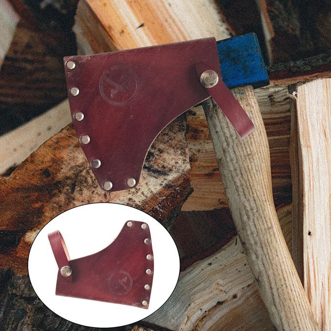 2x Leather Axe Hatchet  Cover Protection Cover Mask Hatchet