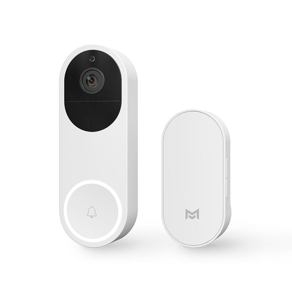 Xiaomo AI Smart Vision Video Doorbell MDB11 Face Identification 1080P Night Vision Doorbell Set  APP Remote Control Alarm Monitor Security Real-Time Video 220V