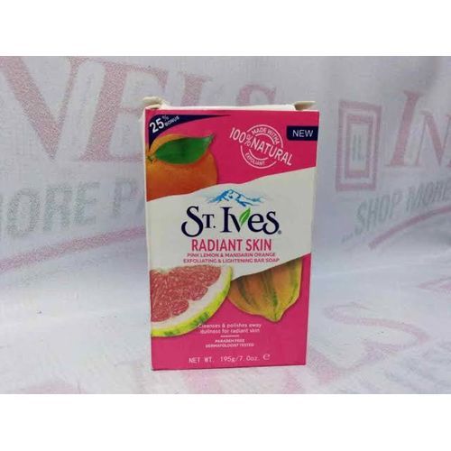 4 Pack Radiant Skin Bar Soap With Pink Lemon