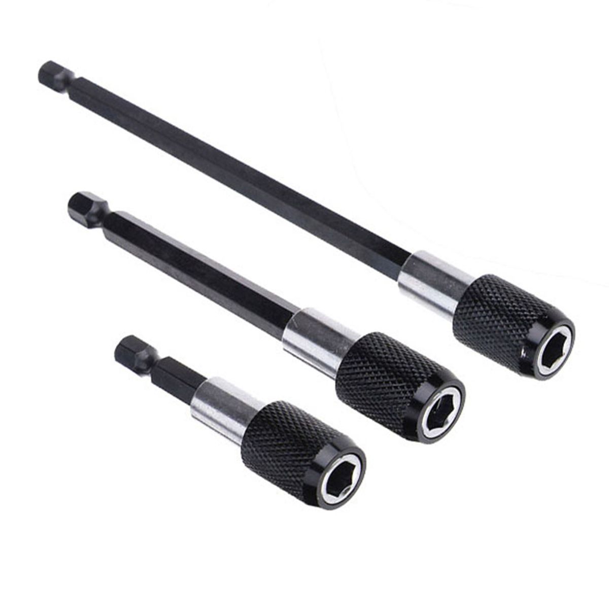 3Pcs Screwdriver Extension Bits Quick Release 1/4 Hex Shank