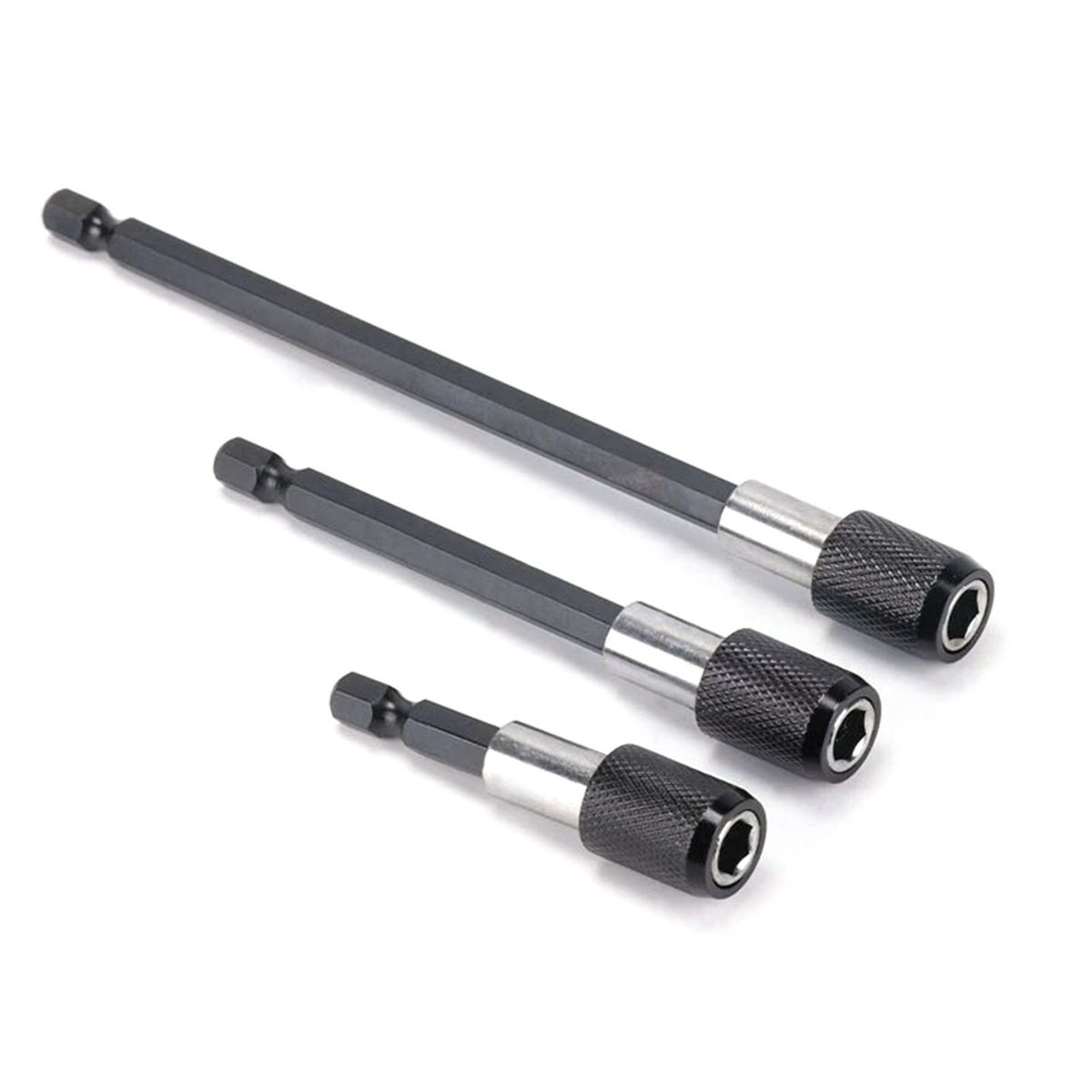 3Pcs Screwdriver Extension Bits Quick Release 1/4 Hex Shank