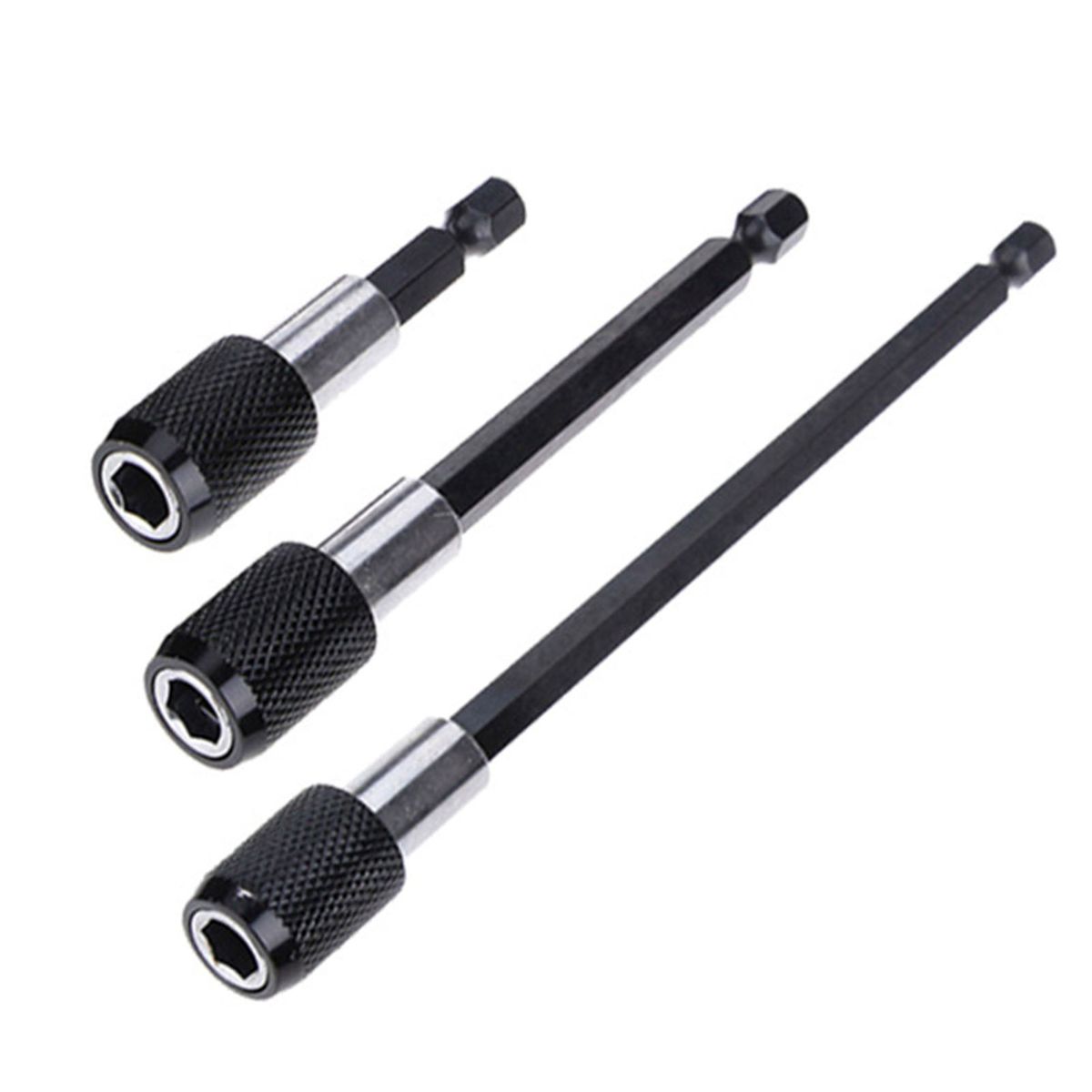 3Pcs Screwdriver Extension Bits Quick Release 1/4 Hex Shank