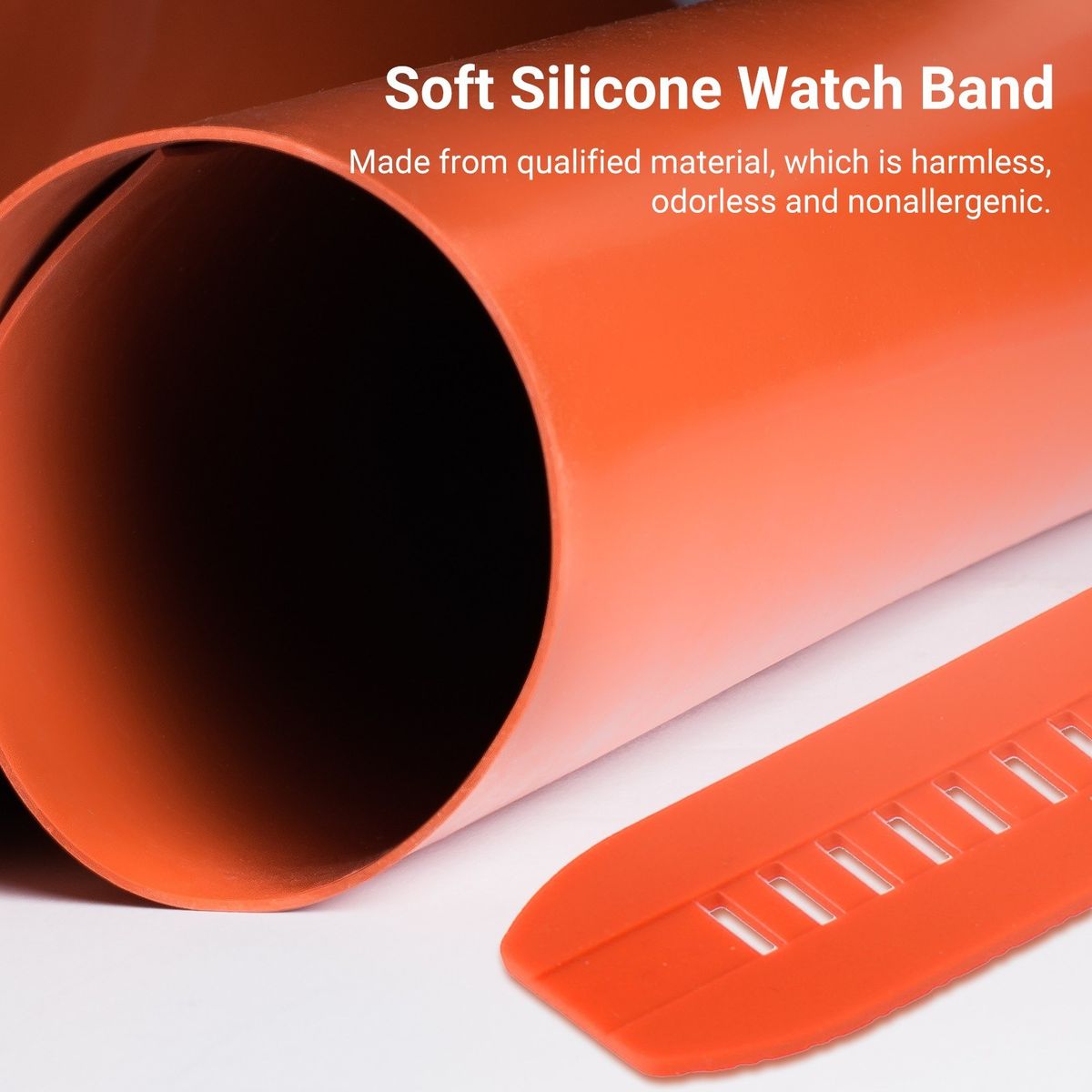 22mm Silicone Watch Strap Quick Release Watch Band With