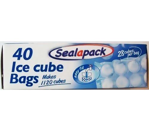 40 Ice Cube Bags - Makes 1120 Cubes