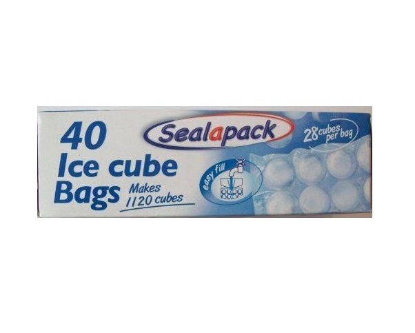 40 Ice Cube Bags - Makes 1120 Cubes