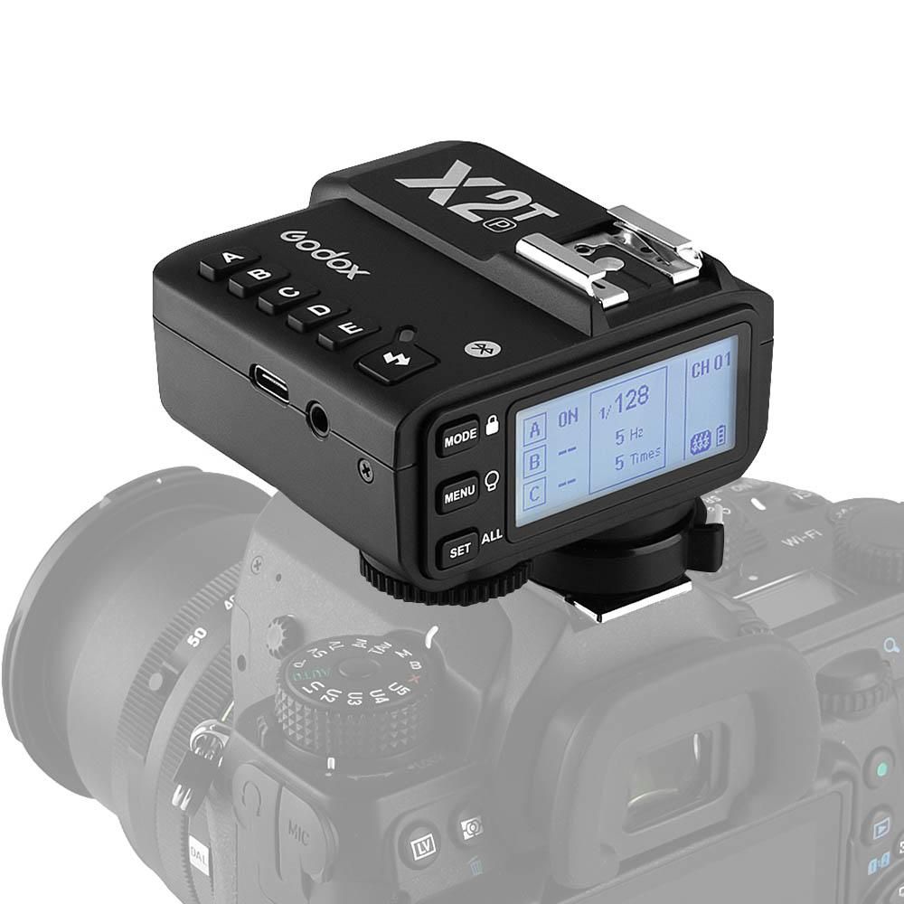 Godox X2T-P TTL Wireless Flash Trigger 1/8000s HSS 2.4G Wireless Transmission Bluetooth Connection for Pentax K-1/645Z/K70/K50/KP/K-S2/K-3II for Godox V1 TT350S AD200 AD200Pro for iPhone X/8/8 Plus for HUAWEI P20 Pro/Mate 10 