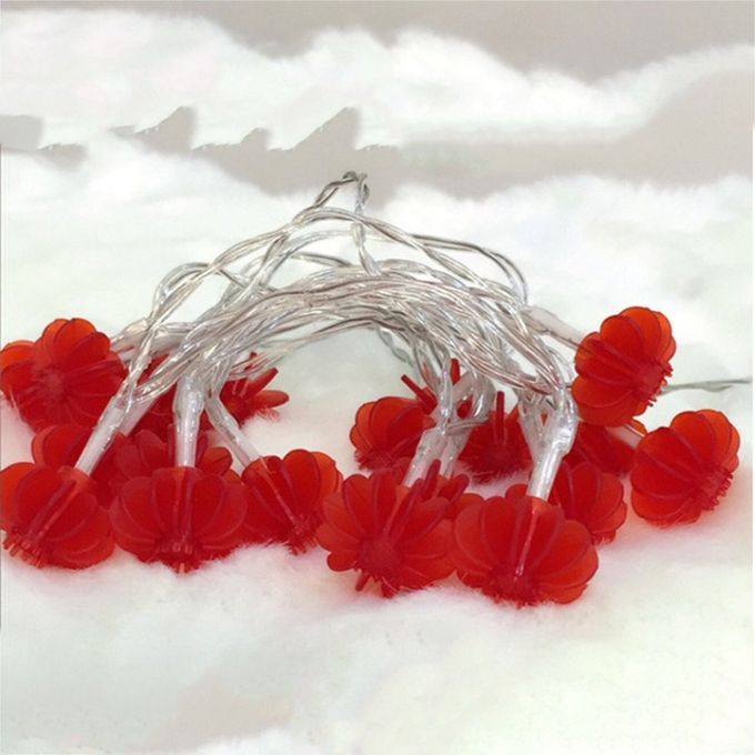 20  S Round Red Lanterns String Lights USB Fairy String Lights De Oration-red