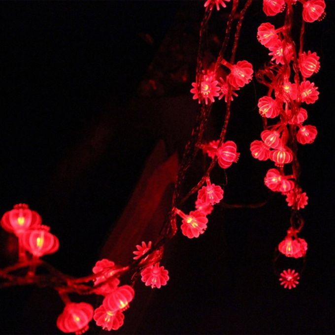 20  S Round Red Lanterns String Lights USB Fairy String Lights De Oration-red