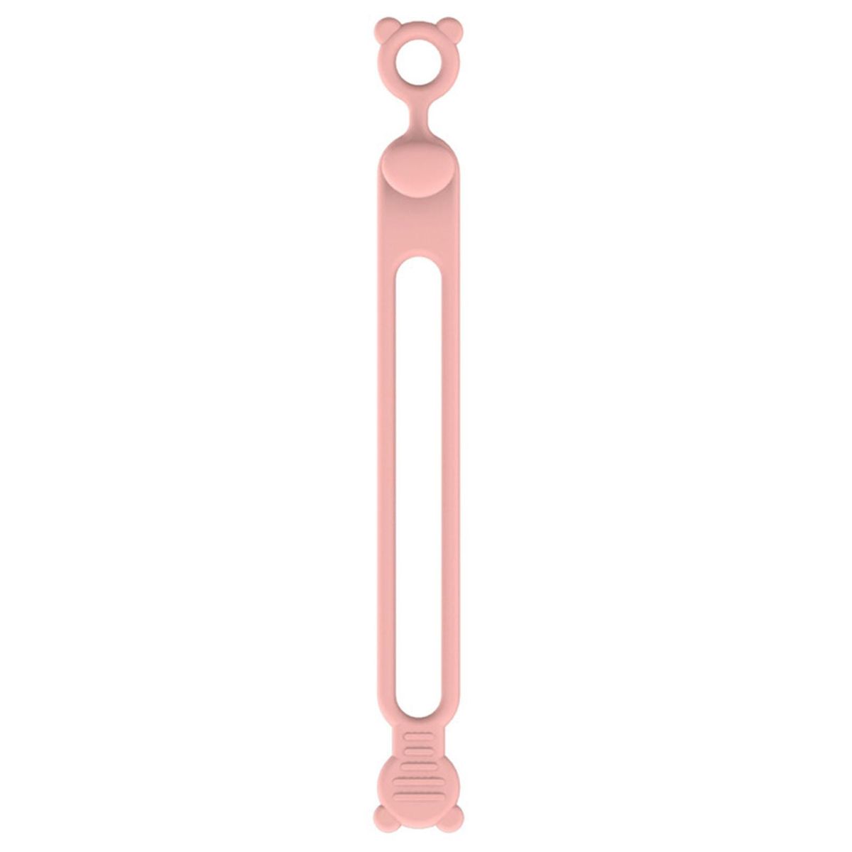Multi-purpose Wire Ties Neatly Organize Cables with 6 Reusable Straps Pink