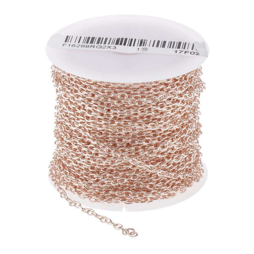 10 Yards  Extension Necklace Bracelet Jewellery Extender Rose Gold