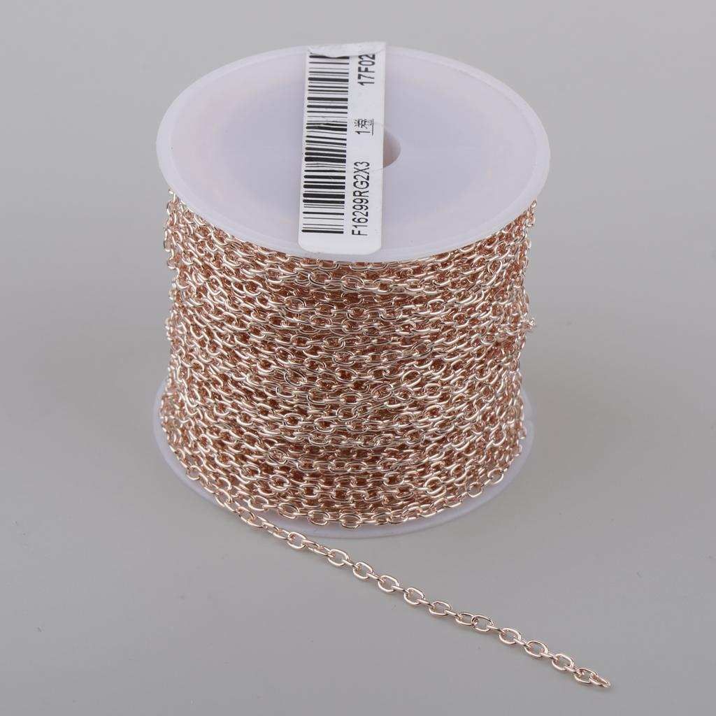 10 Yards  Extension Necklace Bracelet Jewellery Extender Rose Gold