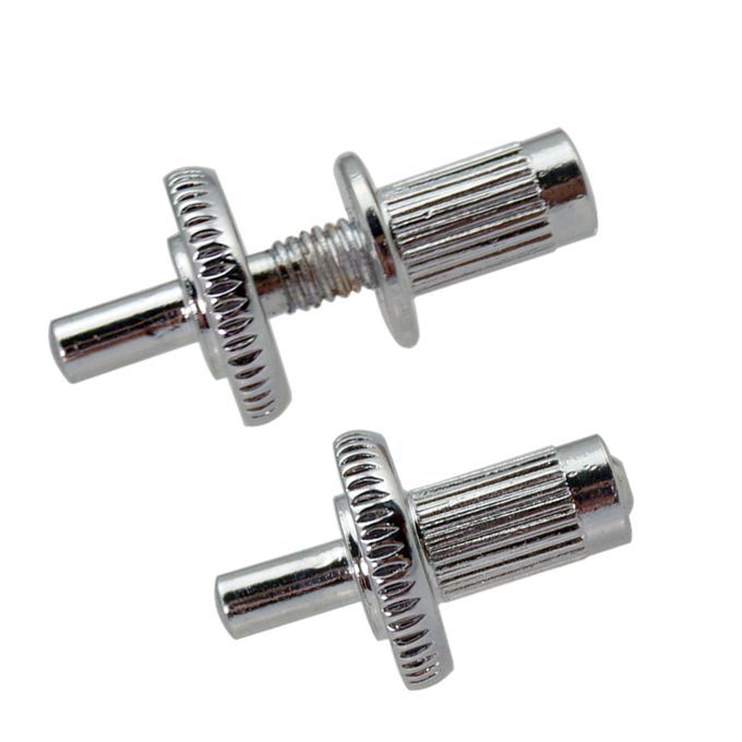 2pcs Guitar Bridge Studs Locking Posts For Les Paul Electric Silver