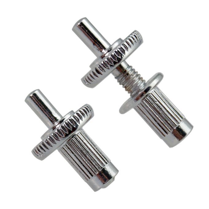 2pcs Guitar Bridge Studs Locking Posts For Les Paul Electric Silver