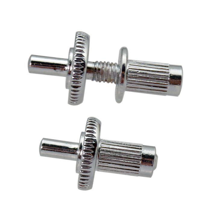 2pcs Guitar Bridge Studs Locking Posts For Les Paul Electric Silver