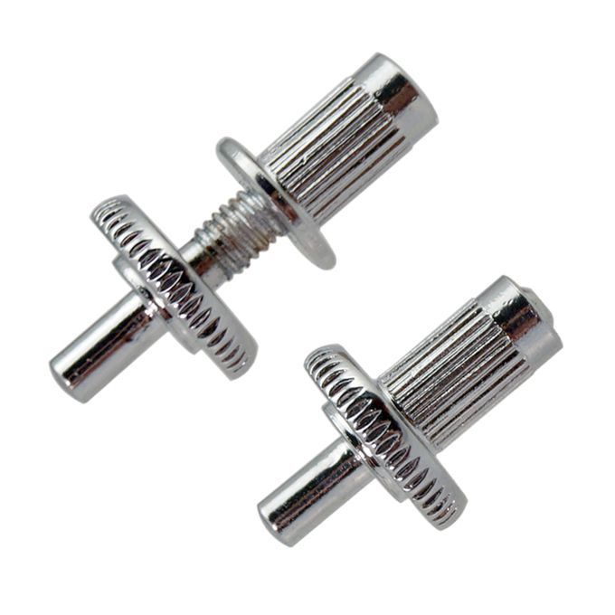 2pcs Guitar Bridge Studs Locking Posts For Les Paul Electric Silver