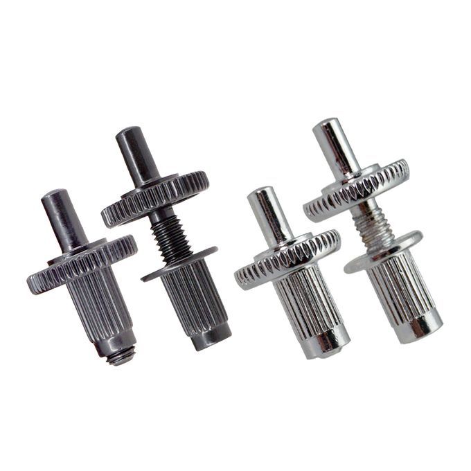 2pcs Guitar Bridge Studs Locking Posts For Les Paul Electric Silver