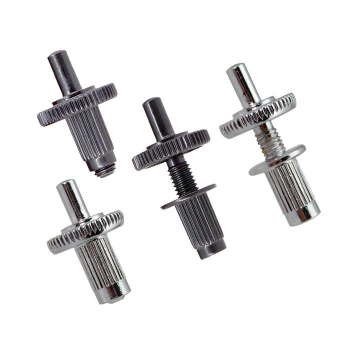 2pcs Guitar Bridge Studs Locking Posts For Les Paul Electric Silver