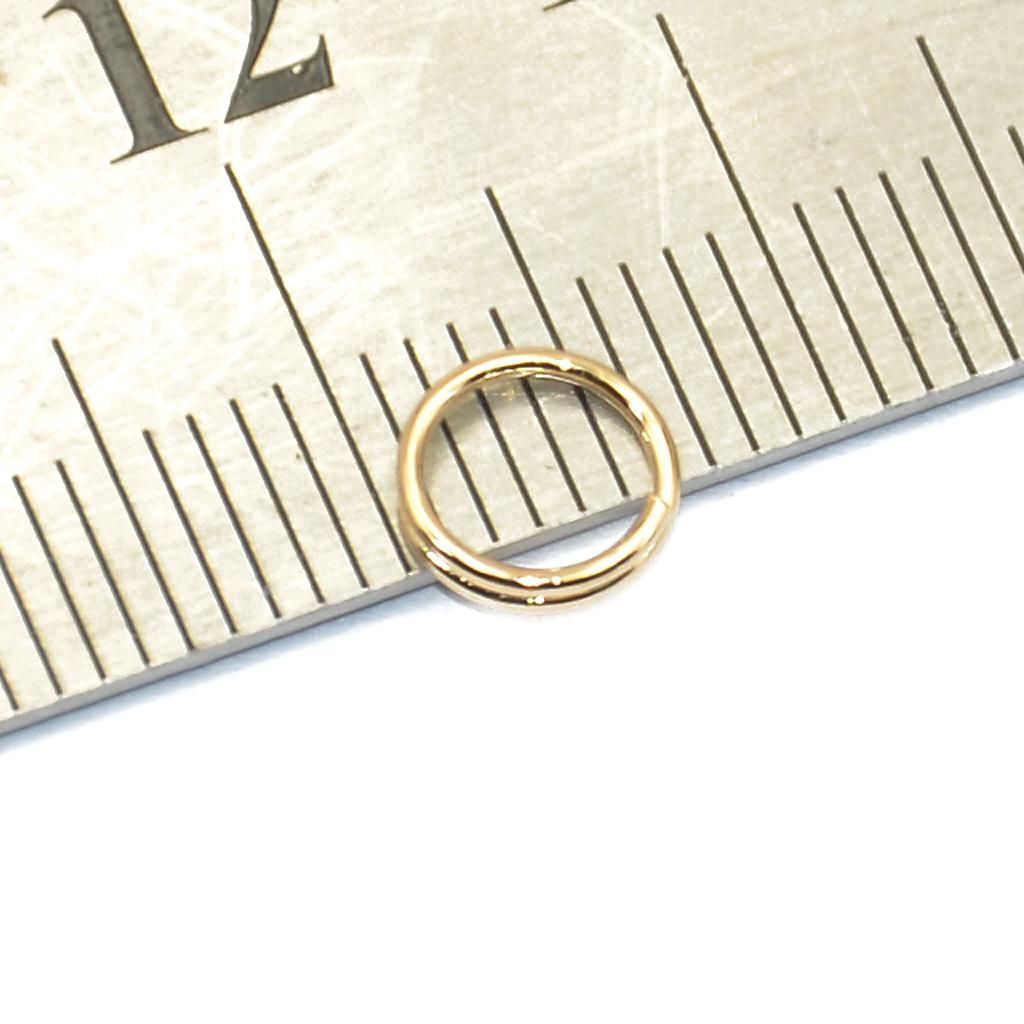 400pcs Double Loop Split Open Jump Ring Key Rings Findings Gold