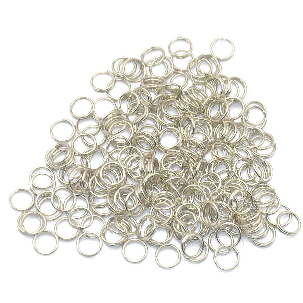 400pcs Double Loop Split Open Jump Ring Key Rings Findings Gold