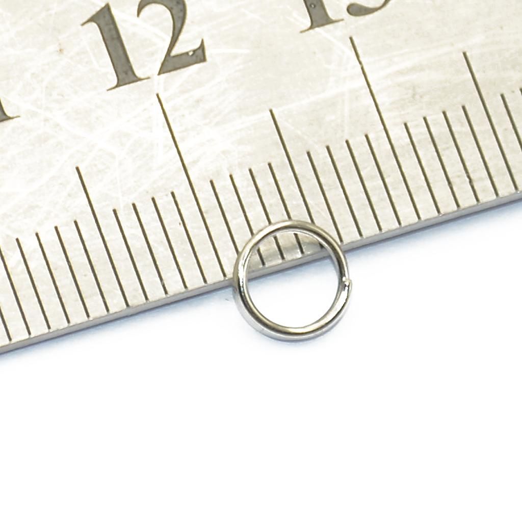 400pcs Double Loop Split Open Jump Ring Key Rings Findings Gold