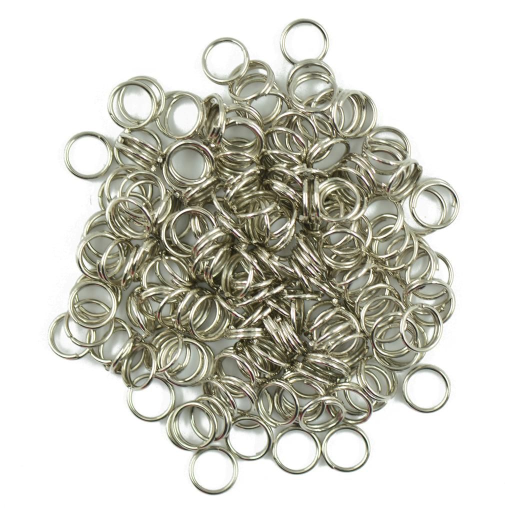 400pcs Double Loop Split Open Jump Ring Key Rings Findings Gold