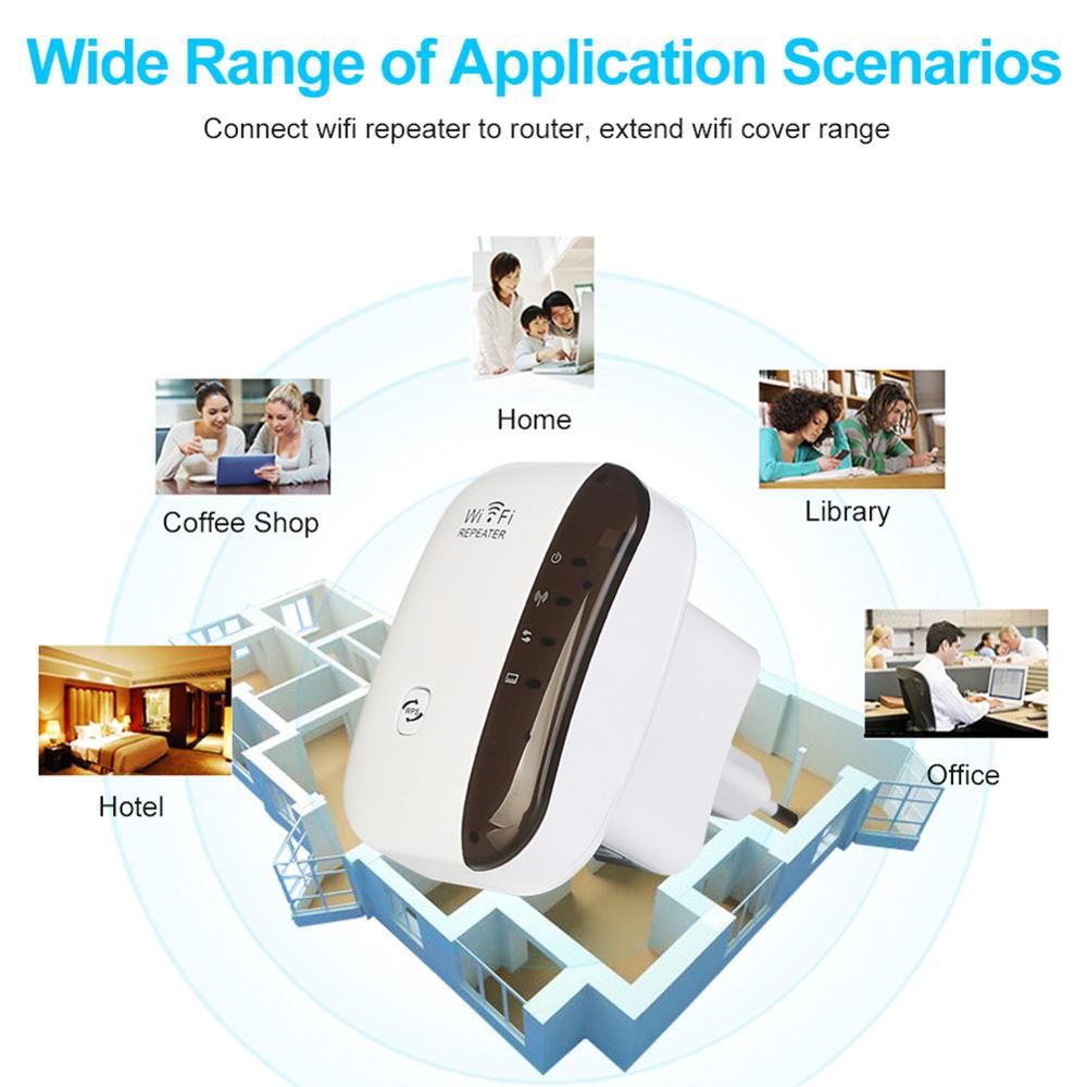 Wireless WiFi Repeater Extender 300Mbps Wi-Fi Amplifier