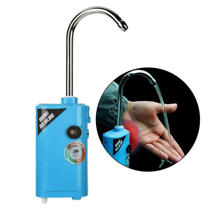 LED Portable Induction Water Absorber Rechargeable Oxygen Pump Blue
