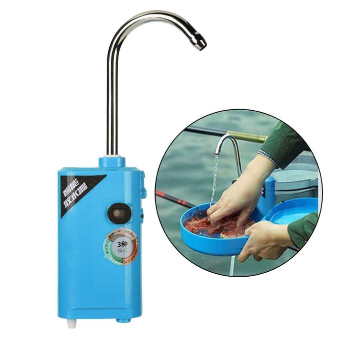 LED Portable Induction Water Absorber Rechargeable Oxygen Pump Blue