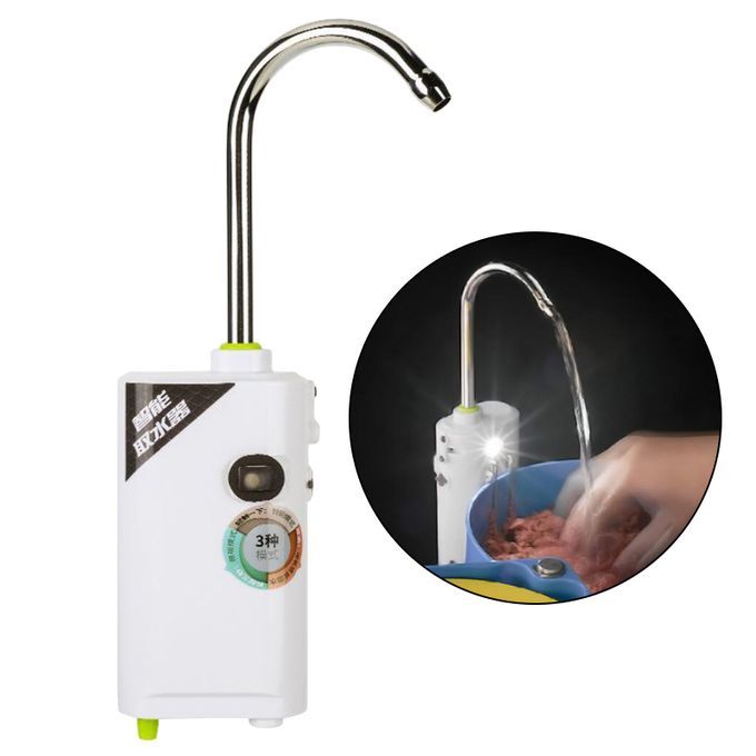 LED Portable Induction Water Absorber Rechargeable Oxygen Pump White