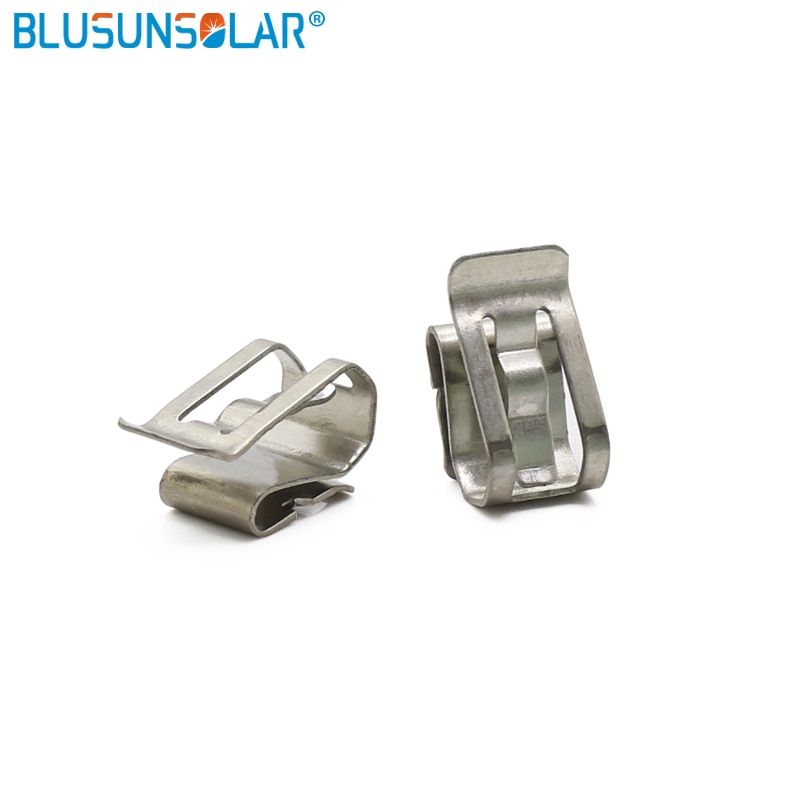 BULSUNSOLAR10/30/50 PCS Stainless Steel Solar PV Cable Clip/Clamp For 2 PV Solar Cable Wire Installation