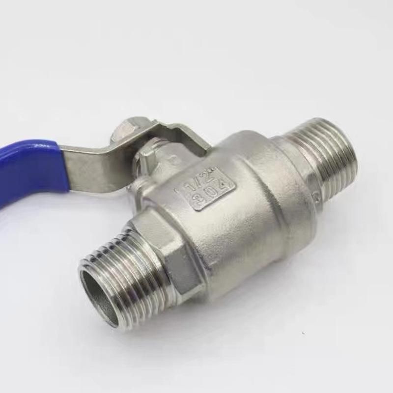 304 Stainless Steel Double Outer Wire Ball Valve Two-Piece Double Outer Wire Ball Valve Two-Piece Outer Thread Valve Door Switch