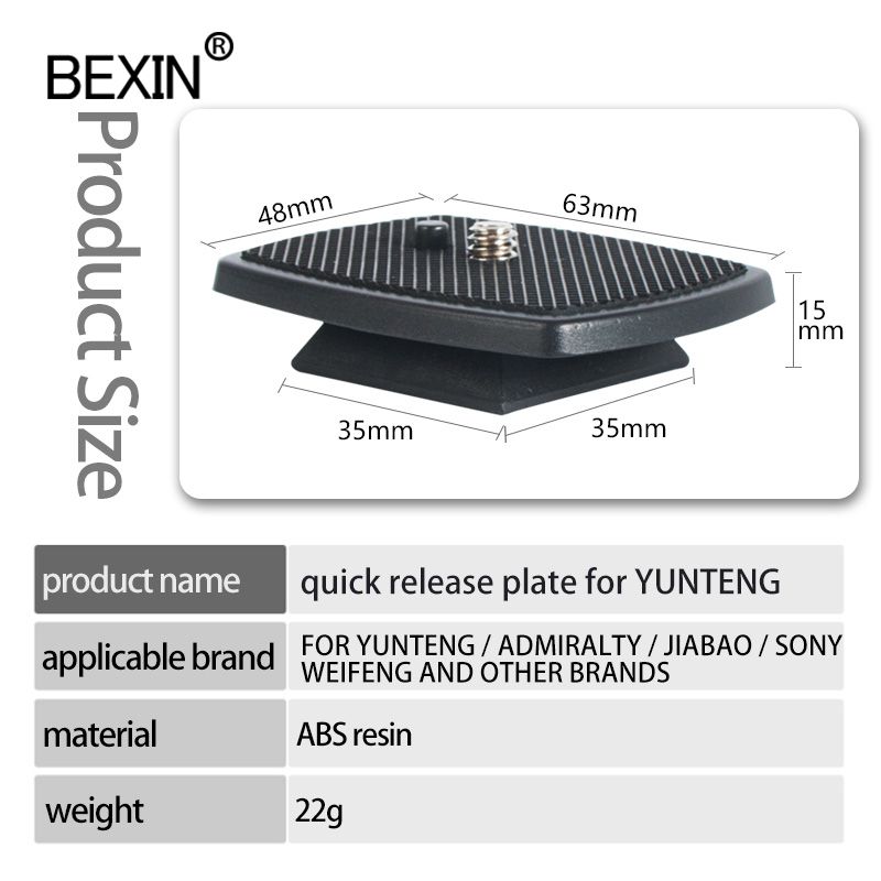 Plate Dslr Plate Release Stand Tripod Quick Small BEXIN