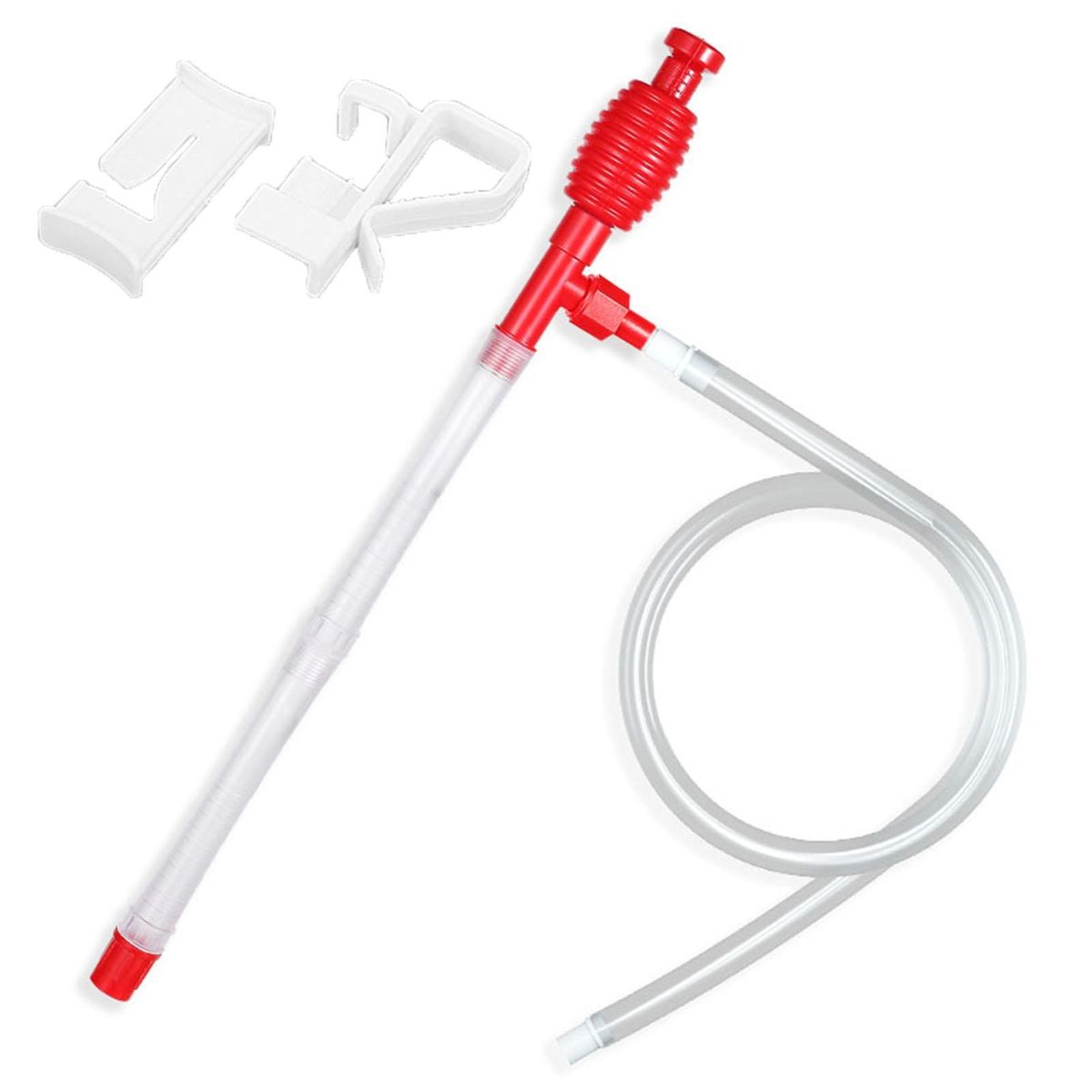 Aquarium Gravel Cleaner Aquarium Water Changer Sand Washer Efficient Red