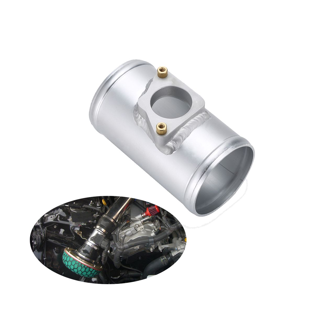 MAF005 Air Flow Sensor Flange Base Flow Meter Base Intake Meter Mounting Base for 3 6