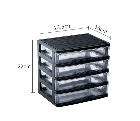 Multi Layer Plastic Desktop Drawer Storage Box Cosmetics Jewelry Finishing Transparent Storage Box Dressing Table Shelf