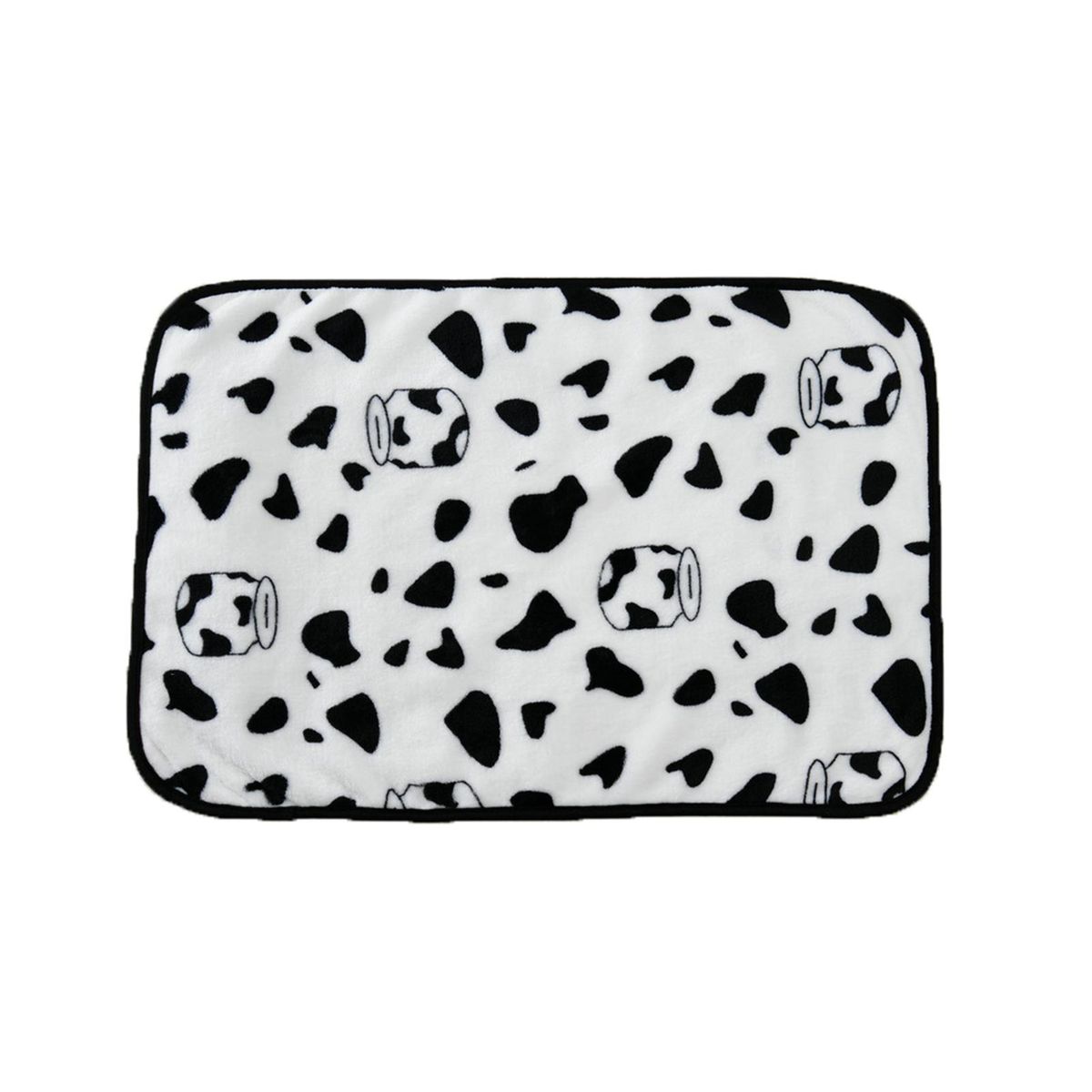 Pet Cushion Warm Carrot Pattern Puppy Mat White
