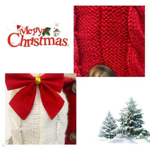 2 Pcs Christmas Wine Bottle Cover Bags Knitted Wine