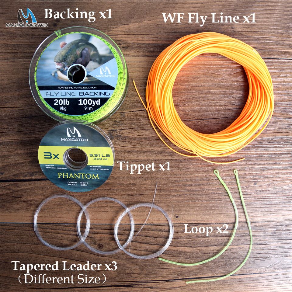 100FT 1-10wt Fly Fishing Line Combo Weight Forward Floating Fly Line & Backing Line&T